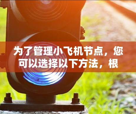 为了管理小飞机节点,您可以选择以下方法,根据需求和预算选择适合的工具