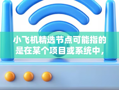 小飞机精选节点可能指的是在某个项目或系统中,通过特定的方法从众多节点中选择关键节点。以下是一些可能的解释和应用场景
