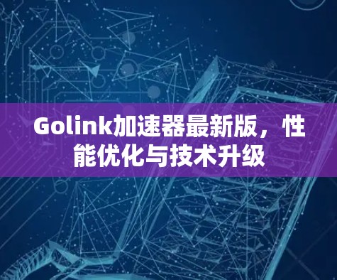 Golink加速器最新版,性能优化与技术升级 Golink加速器最新版,性能优化与技术升级