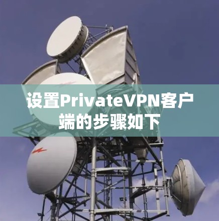设置PrivateVPN客户端的步骤如下