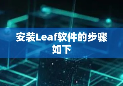 安装Leaf软件的步骤如下 安装Leaf软件的步骤如下