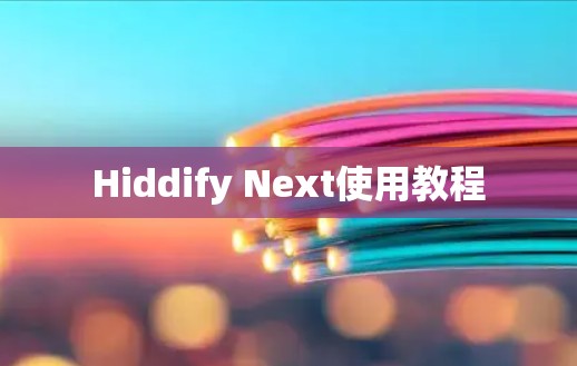 Hiddify Next使用教程 Hiddify Next使用教程