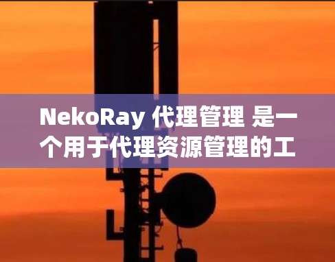 NekoRay 代理管理 是一个用于代理资源管理的工具,常用于网络运营、SEO、广告投放等领域。以下是使用 NekoRay 代理管理 的常见步骤和注意事项 NekoRay 代理管理 是一个用于代理资源管理的工具,常用于网络运营、SEO、广告投放等领域。以下是使用 NekoRay 代理管理 的常见步骤和注意事项