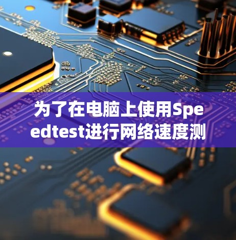 为了在电脑上使用Speedtest进行网络速度测试,请按照以下步骤操作 为了在电脑上使用Speedtest进行网络速度测试,请按照以下步骤操作
