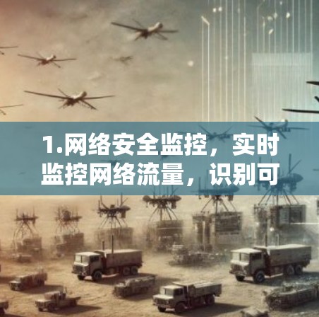 1.网络安全监控,实时监控网络流量,识别可疑活动 1.网络安全监控,实时监控网络流量,识别可疑活动