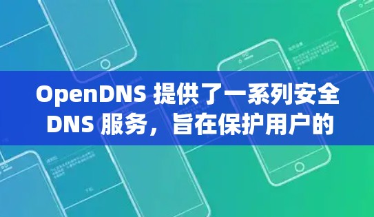OpenDNS 提供了一系列安全 DNS 服务,旨在保护用户的网络安全,防止 DNS 劫持 和 恶意 域名 问题。以下是 OpenDNS 安全 DNS 的一些关键点和功能 OpenDNS 提供了一系列安全 DNS 服务,旨在保护用户的网络安全,防止 DNS 劫持 和 恶意 域名 问题。以下是 OpenDNS 安全 DNS 的一些关键点和功能