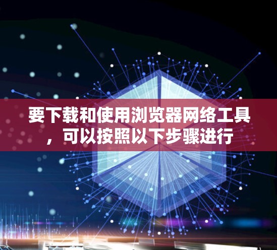 要下载和使用浏览器网络工具，可以按照以下步骤进行