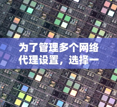 为了管理多个网络代理设置,选择一个合适的浏览器插件是关键。以下是根据您的需求整理的推荐方案