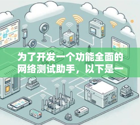 为了开发一个功能全面的网络测试助手,以下是一个结构化的解决方案,涵盖了从设计到实现的各个方面 为了开发一个功能全面的网络测试助手,以下是一个结构化的解决方案,涵盖了从设计到实现的各个方面