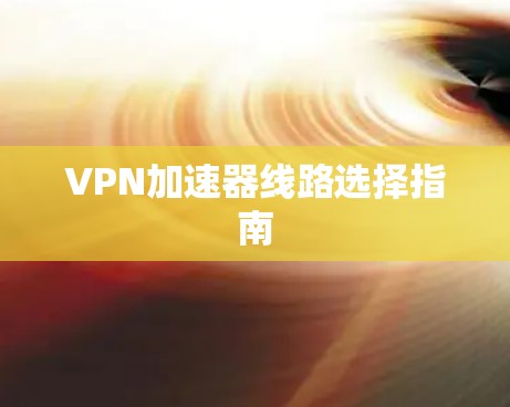 VPN加速器线路选择指南 VPN加速器线路选择指南