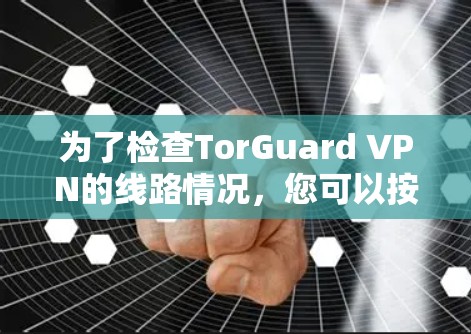 为了检查TorGuard VPN的线路情况，您可以按照以下步骤进行