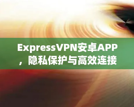 ExpressVPN安卓APP,隐私保护与高效连接的完美融合
