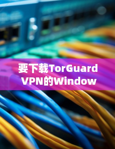 要下载TorGuard VPN的Windows版,请按照以下步骤操作